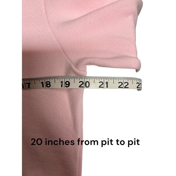 Womens Chrldr Cheerleader Pink Collared Long Sleeve Lightweight Pullover Sweater - Picture 9 of 10